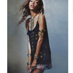 Free People Beaded Shift Dress